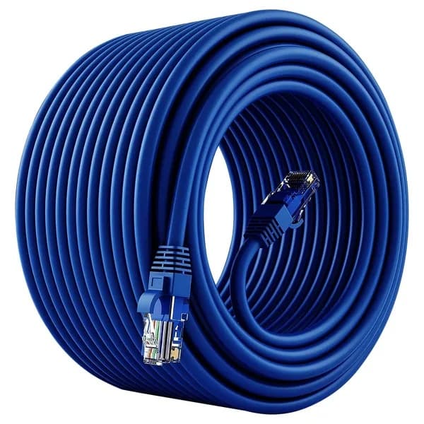 5Core Cat 6 Ethernet Cable 20ft Long Computer Internet Cables WiFi RJ45 Cord