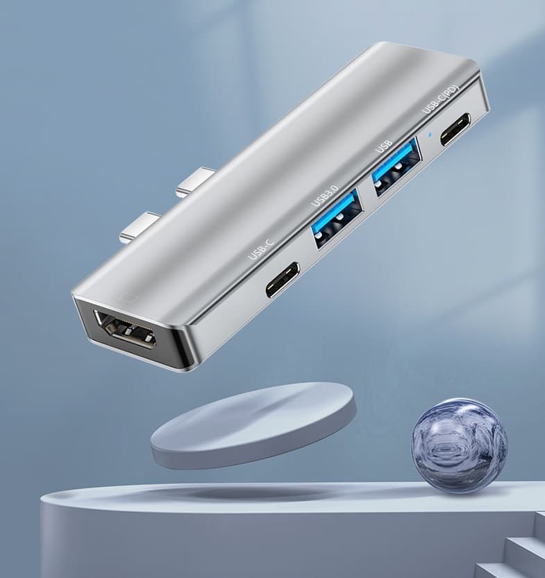 Multiport USB-C Hub Type C To USB 3.0 4K HDMI Adapter For Macbook Pro Air USA